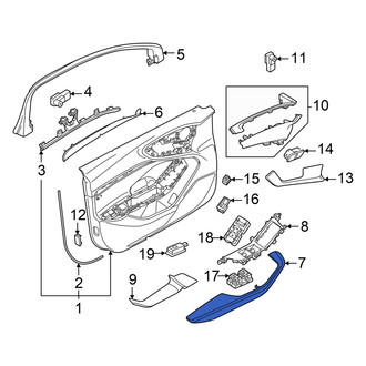Audi OE - Front Left Door Armrest