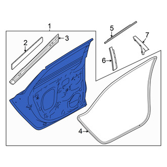 Audi OE - Rear Left Door Shell
