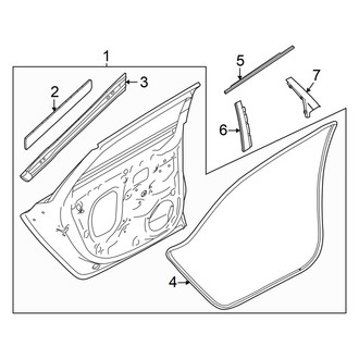 Audi OE - Rear Door - Door & Components