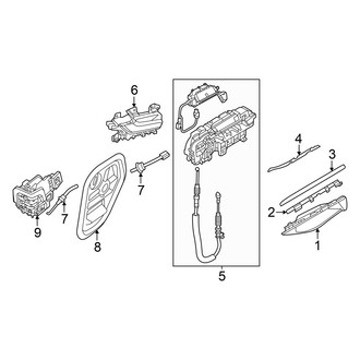 Audi OE - Rear Door - Lock & Hardware (Lock & Handles)