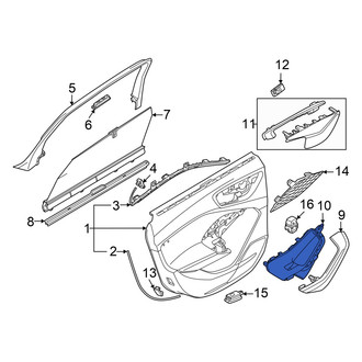 Audi OE - Front Left Door Armrest
