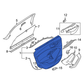 Audi OE - Front Left Inner Door Interior Trim Panel