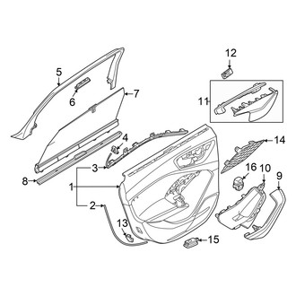 Audi OE - Rear Door - Interior Trim