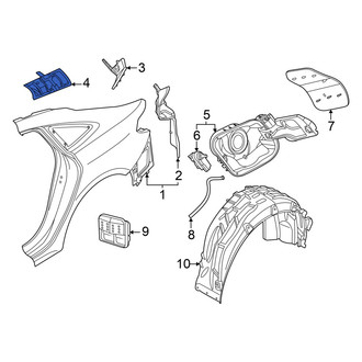 Audi OE - Rear Left Quarter Panel Reinforcement