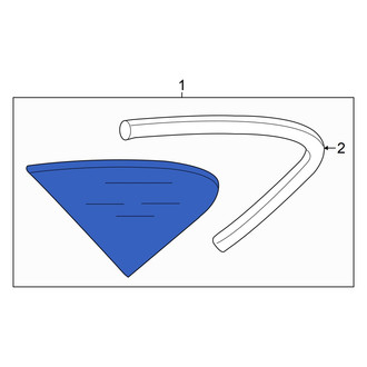 Audi OE - Rear Left Quarter Glass