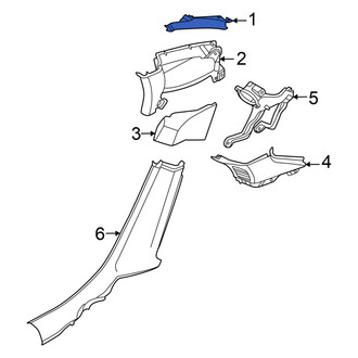 Audi OE - Left Curtain Air Bag Bracket