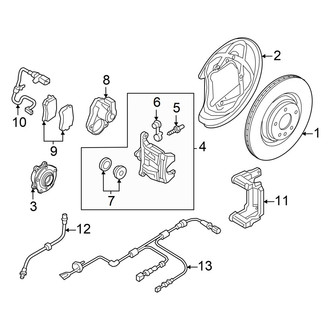 Audi OE - Rear Suspension - Brake Components (330 x 22 mm)
