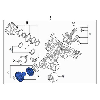 Audi OE - Rear Drive Shaft Pinion Yoke