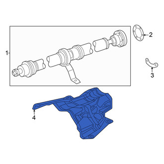 Audi OE - Rear Powertrain Skid Plate