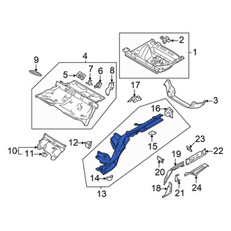 Audi OE - Rear Left Frame Side Member