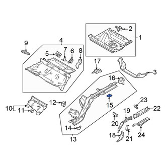 Audi OE - Left Frame Side Member Brace