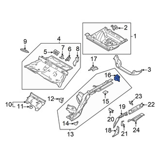 Audi OE - Rear Left Frame Rail End