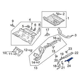 Audi OE - Rear Left Floor Extension