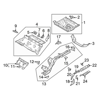 Audi OE - Rear Body & Floor - Floor & Rails