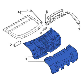 Audi OE - Rear Lower Liftgate Trim
