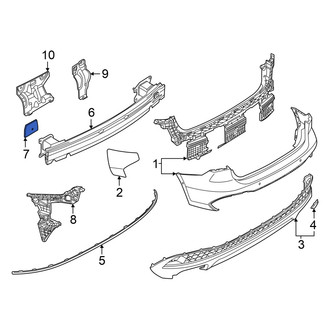 Audi OE - Right Bumper Impact Bar Gasket