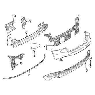 Audi OE - Rear Bumper - Bumper & Components (Upper Components)