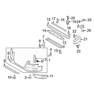 Audi OE - Bumper Cover Nut