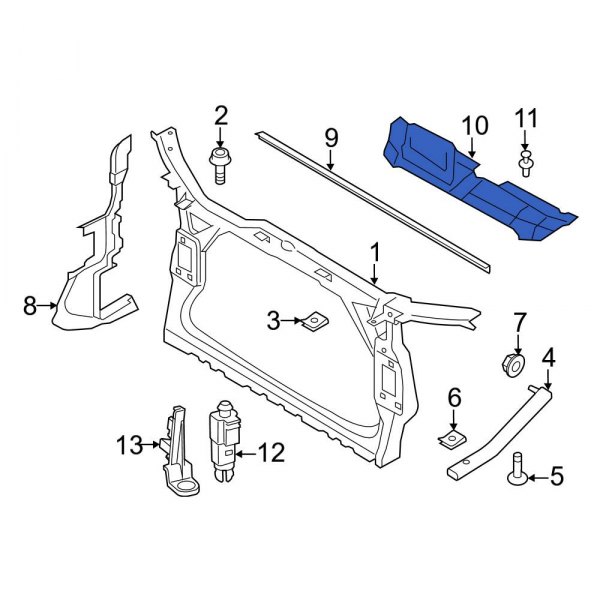 Radiator Support Splash Shield