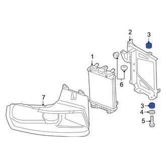 Audi OE - Radiator Insulator