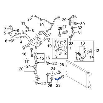 Audi OE - Upper Radiator Coolant Hose