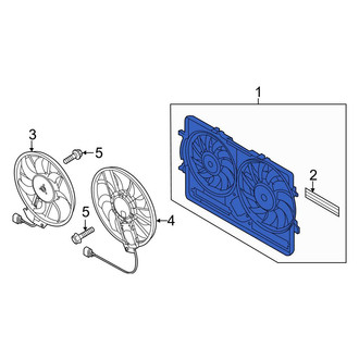 Audi OE - Engine Cooling Fan Shroud