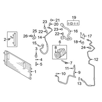 Audi OE - Air Conditioner & Heater - Condenser, Compressor & Lines (Convertible 2.0L Gas)