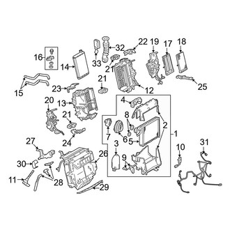 Audi OE - Air Conditioner & Heater - Evaporator & Heater Components (Convertible)