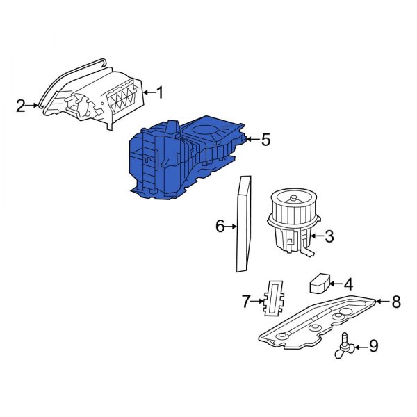 HVAC Blower Case Assembly