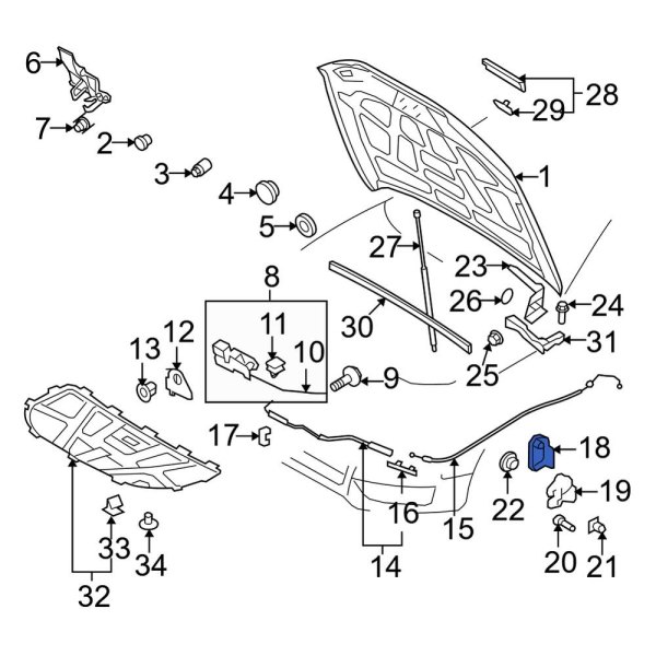 Hood Release Handle