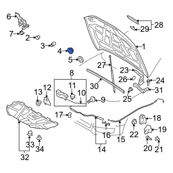 Hood Panel Grommet