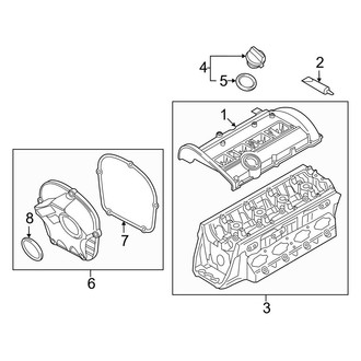 Audi OE - Engine / Transaxle - Valve & Timing Covers (Premium / Premium Plus Convertible)