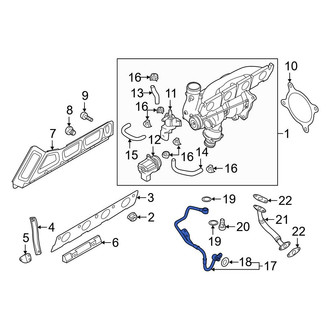 Audi OE - Turbocharger Oil Line
