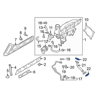 Audi OE - Turbocharger Oil Line Gasket