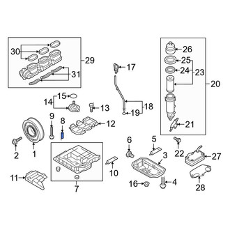 Audi OE - Engine Oil Pan Guide Pin