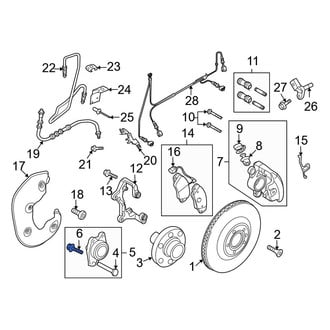 Audi OE - Wheel Bearing Bolt