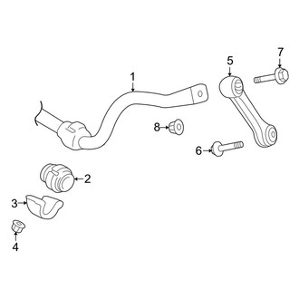 Audi OE - Front Suspension - Stabilizer Bar & Components (Convertible)