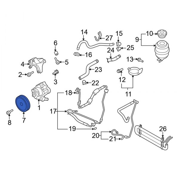 Power Steering Pump Pulley