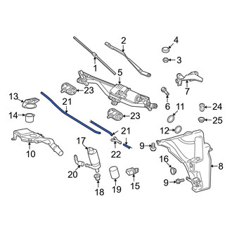 Audi OE - Front Windshield Washer Hose