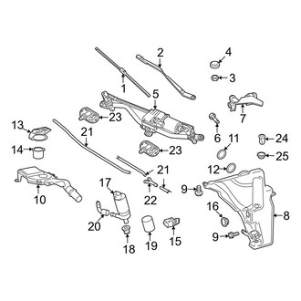Audi OE - Windshield - Wiper & Washer Components (Convertible)