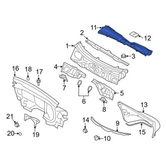 Audi Q5 Cowl Panels & Parts | Vent Grills — CARiD.com