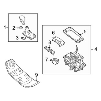 Audi OE - Console (Shifter Controls), (Convertible)