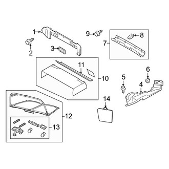 Audi OE - Convertible/Soft Top - Interior Trim (Stowage Compartment), (Convertible)