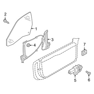 Audi OE - Door - Glass & Hardware (Cabriolet)