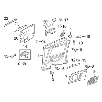 Audi OE - Quarter Panel - Interior Trim (Convertible)