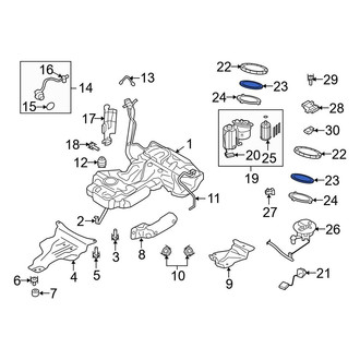 Audi OE - Fuel Pump Tank Seal