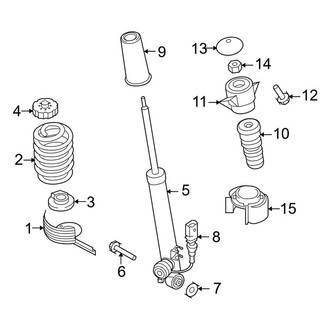 Audi OE - Rear Suspension - Shocks & Components (Convertible)