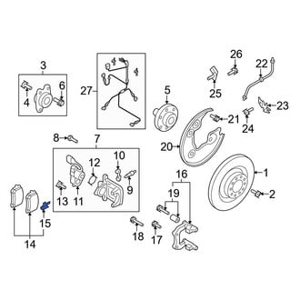 Audi OE - Rear Disc Brake Pad Retaining Clip