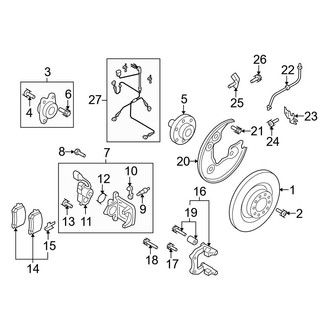 Audi OE - Rear Suspension - Brake Components (330 x 22 mm), (Cabriolet)