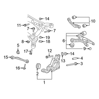 Audi OE - Rear Suspension - Suspension Components (Convertible 2.0L)